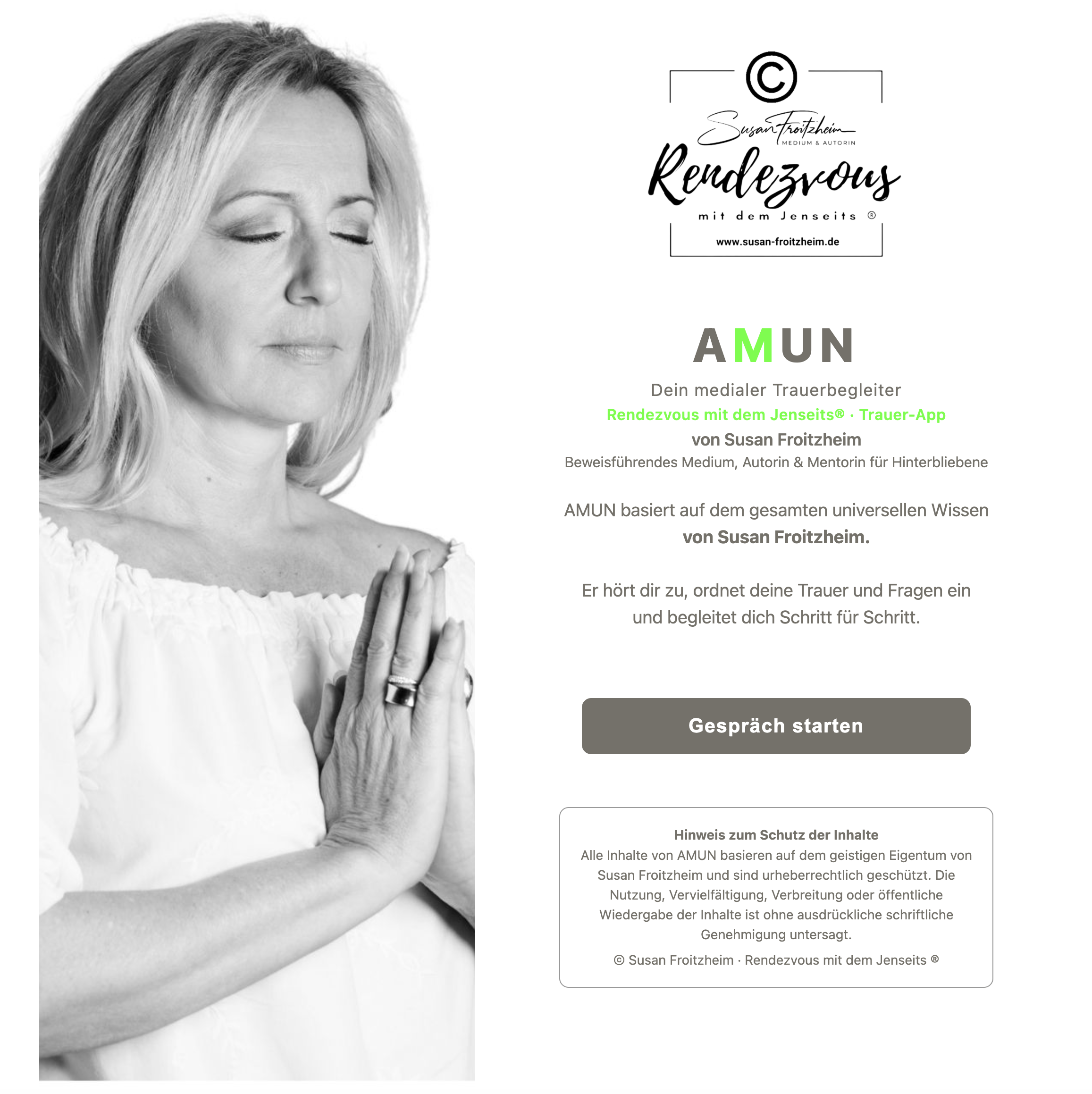 AMUN — dein medialer Trauerbegleiter